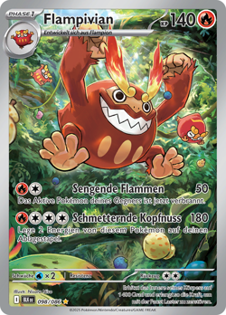 Pokemon Flampivian Schwarze Blitze 098/086 - Image 1