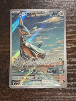 Skarmory Illustration Rare 209/191 Surging Sparks Pokemon Full Art NM - Image 1