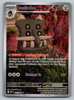 Pokemon TCG Pitch Black Bastiodon 093/084 Illustration Rare Nm - Image 1