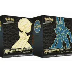 Pokemon Center Mega Evolution Base Set Lucario Gardevoir ART PC ETB SET - Image 1