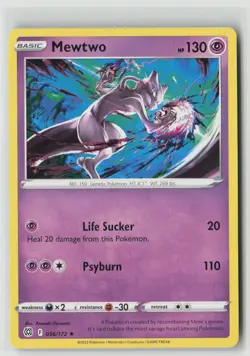 Mewtwo 056/172 Rare Brilliant Stars Pokemon Near Mint - Image 1