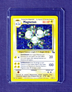 POKEMON 1999 FOSSIL SET HOLO 11/62 Appears Never Played BB - Image 1
