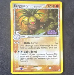 Pokemon TCG Exeggutor Delta Species 41/110 EX Holon Phantoms stamp Reverse Holo - Image 1