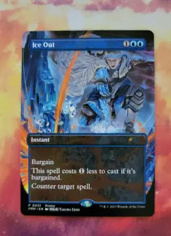 MTG Magic x1 NM-Mint, English Ice Out - Borderless Anime Promo Wilds of Eldraine - Image 1