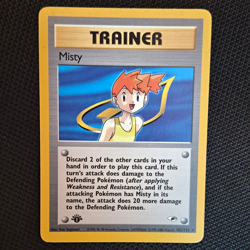 Pokemon TCG Misty 102/132 Gym Heroes Rare Regular Unlimited ENG WotC 2000 - Image 1