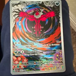 Pokemon TCG Yveltal 205/182 SV04 Paradox Rift Illustration Rare Full Art Holo - Image 1