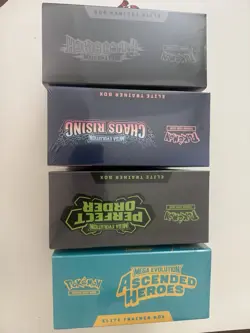 Pokemon TCG ETB 4 pk. Ascended Heroes, Pitch Black, Chaos Rising, Perfect Order - Image 3