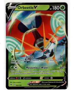 Pokemon TCG Orbeetle v Holo Ultra Rare Card Vivid Voltage 020/185 - Image 1