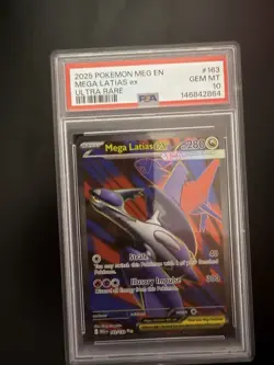 Mega Latias ex ME01 Mega Evolution Ultra Rare Holo 163/132 2025 EN PSA 10 - Image 1