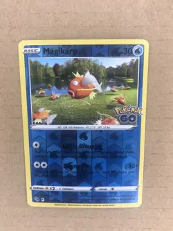 Pokemon TCG Magikarp Pokemon GO 021/078 Reverse Holo Common - Image 1