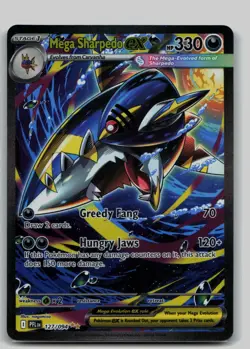 Pokemon TCG Mega Sharpedo ex ME02: Phantasmal Flames 127/094 NM - Image 1
