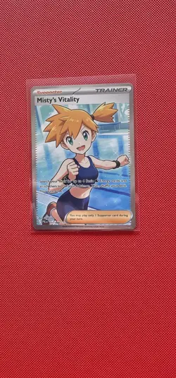 Misty's Vitality 111/084 - Ultra Rare - Pitch Black - Pokemon TCG Near Mint/Mint - Image 1