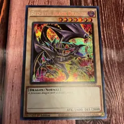 YUGIOH! Red-Eyes Black Dragon (Alt Art) MP24-EN054 Prismatic Secret Rare NM - Image 1