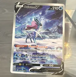 Pokemon TCG Suicune V GG38/GG70 Crown Zenith Galarian Gallery Ultra Rare Holo - Image 1