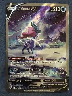 Pokemon TCG Suicune V Crown Zenith: Galarian Gallery Gg38/Gg70 Holo Ultra Rare - Image 1