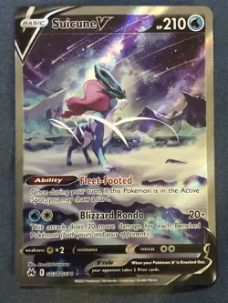 Pokemon TCG Suicune V Crown Zenith: Galarian Gallery Gg38/Gg70 Holo Ultra Rare - Image 2