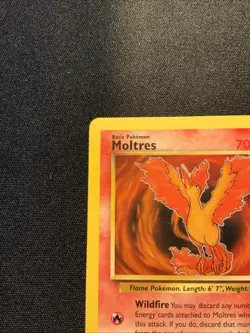 Moltres 27/62 Fossil Non Holo Vintage Pokemon Card Lightly Played WOTC 1999 - Image 2