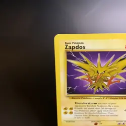 Zapdos 30/62 Non Holo Rare Unlimited Fossil WoTC 1999 TCG Pokemon Card - LP - Image 2