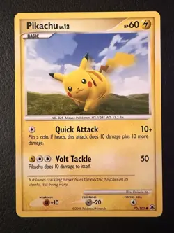 Pikachu Majestic Dawn Regular Card 70/100 Pokemon TCG LP/EX English - Image 1