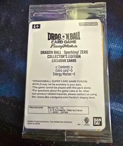Bandai Dragon Ball Super Fusion World Sparking! ZERO Exclusive 3 Cards + Marker - Image 1
