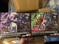Gundam Card Game Gundam Assemble Set PC01A & PC02A Sealed NEW - Image 1