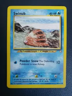Pokemon Card Swinub 79/111 Neo Genesis Common WOTC - Image 1
