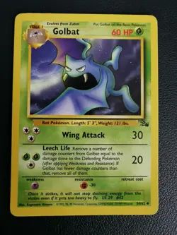 Pokemon Card Golbat 34/62 Fossil Uncommon WOTC - Image 1