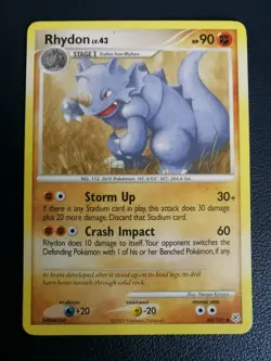 Pokemon Card Rhydon 60/130 Diamond & Pearl Base Set Uncommon - Image 1