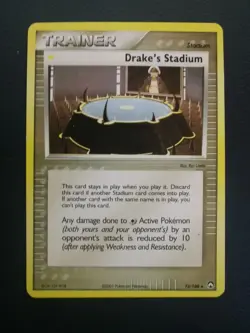Pokemon Card Trainer Drake's Stadium 72/108 EX Power Keepers Uncommon - Image 1