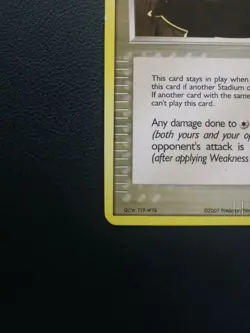 Pokemon Card Trainer Drake's Stadium 72/108 EX Power Keepers Uncommon - Image 4