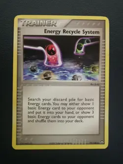 Pokemon Card Trainer Energy Recycle System 73/108 EX Power Keepers Uncommon - Image 1