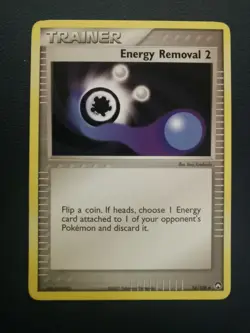 Pokemon Card Trainer Energy Removal 2 74/108 EX Power Keepers Uncommon - Image 1