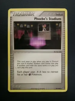 Pokemon Card Trainer Phoebe's Stadium 79/108 EX Power Keepers Uncommon - Image 1