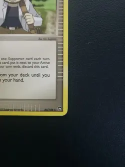 Pokemon Card Trainer Professor Birch 80/108 EX Power Keepers Uncommon - Image 5