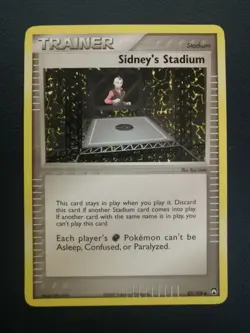 Pokemon Card Trainer Sidney's Stadium 82/108 EX Power Keepers Uncommon - Image 1