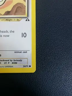 Pokemon Card Dunsparce 54/75 Neo Discovery Common - Image 5