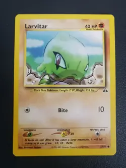 Pokemon Card Larvitar 57/75 Neo Discovery Common - Image 1