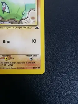Pokemon Card Larvitar 57/75 Neo Discovery Common - Image 5