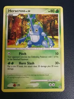 Pokemon Card Heracross 28/130 Diamond & Pearl Base Set Non-Holo Rare - Image 1