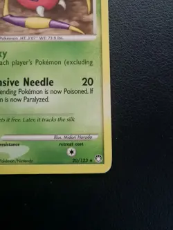 Pokemon Card Ariados 20/123 D&P Mysterious Treasures Non-Holo Rare - Image 5