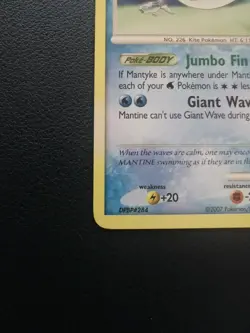 Pokemon Card Mantine 29/123 D&P Mysterious Treasures Non-Holo Rare - Image 4