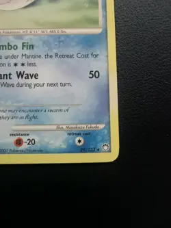 Pokemon Card Mantine 29/123 D&P Mysterious Treasures Non-Holo Rare - Image 5