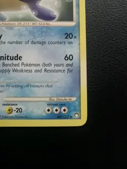 Pokemon Card Whiscash 40/123 D&P Mysterious Treasures Non-Holo Rare - Image 5