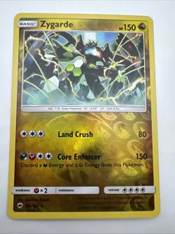 Zygarde 100/147 Reverse Holo Burning Shadows Pokemon Card Near Mint - Image 1