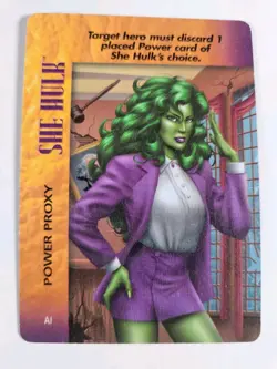 Overpower 8 Card Lot Marvel She Hulk Public Defender x2 Brains & Brawn x3 Vitami - Image 2