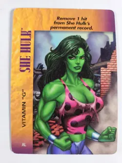Overpower 8 Card Lot Marvel She Hulk Public Defender x2 Brains & Brawn x3 Vitami - Image 3