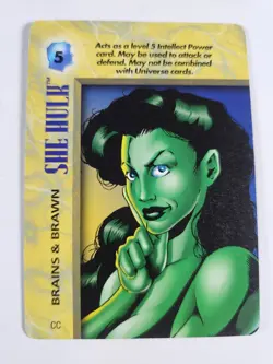 Overpower 8 Card Lot Marvel She Hulk Public Defender x2 Brains & Brawn x3 Vitami - Image 5