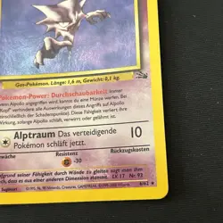 Alpollo Pokemon Card - 6/62 - Holo 1st Edition - NM Condition - Image 4