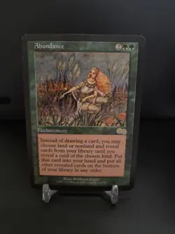 Abundance Urza's Saga Rare Enchantment MTG Card - Image 1