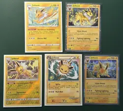 Jolteon X5 Card Lot - Promo, Cosmos Holo, HGSS, 151 - A30 - Image 1